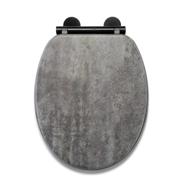 Croydex Kirkstone Grey Flexi Fix Oval Toilet Seat 4 Croydex Kirkstone Grey Flexi Fix Oval Toilet Seat - Image 2
