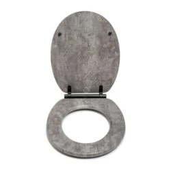 Croydex Kirkstone Grey Flexi Fix Oval Toilet Seat 12 Croydex Kirkstone Grey Flexi Fix Oval Toilet Seat -Home Luxe Studio 30908845 alt02