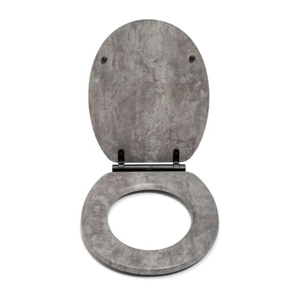 Croydex Kirkstone Grey Flexi Fix Oval Toilet Seat 5 Croydex Kirkstone Grey Flexi Fix Oval Toilet Seat - Image 3