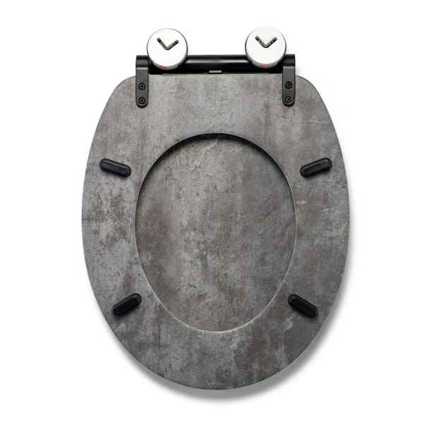 Croydex Kirkstone Grey Flexi Fix Oval Toilet Seat 7 Croydex Kirkstone Grey Flexi Fix Oval Toilet Seat - Image 5