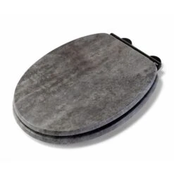 Croydex Kirkstone Grey Flexi Fix Oval Toilet Seat 15 Croydex Kirkstone Grey Flexi Fix Oval Toilet Seat -Home Luxe Studio 30908845 alt05