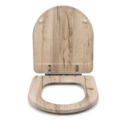 Croydex Verese Grey Oak Effect Flexi Fix D Shape Toilet Seat 12 Croydex Verese Grey Oak Effect Flexi Fix D Shape Toilet Seat -Home Luxe Studio 30908847 alt04