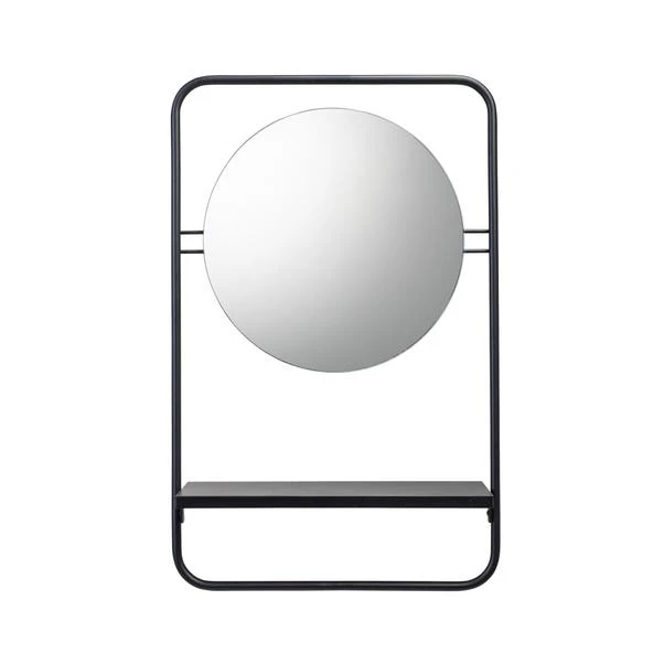 Croydex Furzton Round Wall Mirror With Shelf 4 Croydex Furzton Round Wall Mirror With Shelf - Image 2
