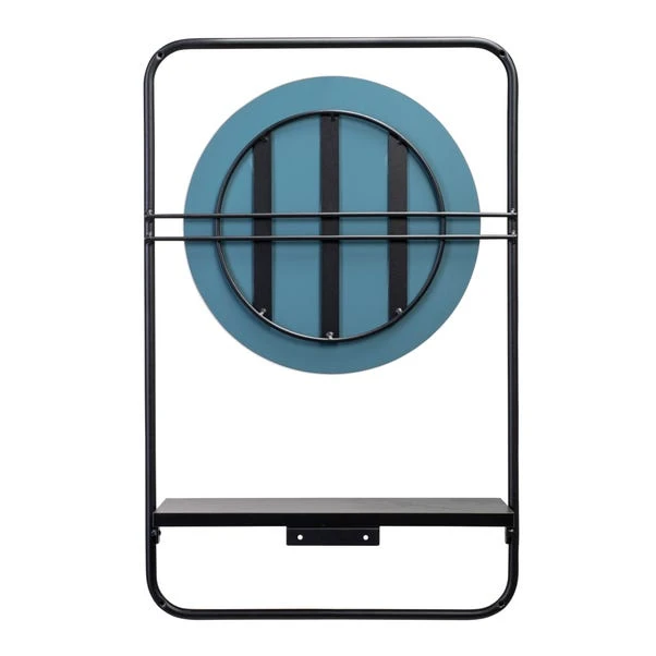 Croydex Furzton Round Wall Mirror With Shelf 6 Croydex Furzton Round Wall Mirror With Shelf - Image 4