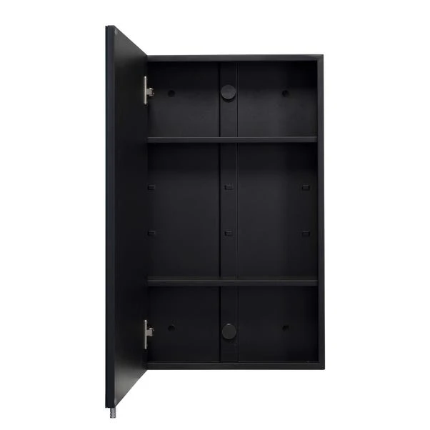 Dawley Matt Black Steel Single Door Cabinet, Matt Black 7 Dawley Matt Black Steel Single Door Cabinet, Matt Black - Image 5