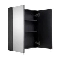 Dawley Steel Double Door Cabinet, Matt Black 13 Dawley Steel Double Door Cabinet, Matt Black -Home Luxe Studio 30908884 alt03