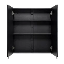 Dawley Steel Double Door Cabinet, Matt Black 14 Dawley Steel Double Door Cabinet, Matt Black -Home Luxe Studio 30908884 alt04