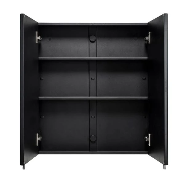 Dawley Steel Double Door Cabinet, Matt Black 7 Dawley Steel Double Door Cabinet, Matt Black - Image 5