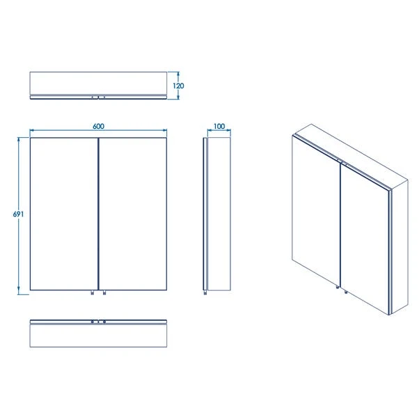 Dawley Steel Double Door Cabinet, Matt Black 9 Dawley Steel Double Door Cabinet, Matt Black - Image 7