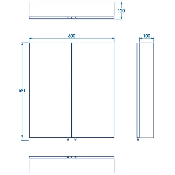 Dawley Steel Double Door Cabinet, Matt Black 10 Dawley Steel Double Door Cabinet, Matt Black - Image 8