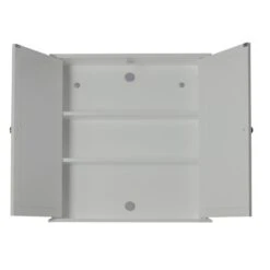 FlexiFix Ashby Wooden Double Door Cabinet, Grey 10 FlexiFix Ashby Wooden Double Door Cabinet, Grey -Home Luxe Studio 30908885 alt02