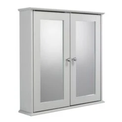 FlexiFix Ashby Wooden Double Door Cabinet, Grey 13 FlexiFix Ashby Wooden Double Door Cabinet, Grey -Home Luxe Studio 30908885 alt05