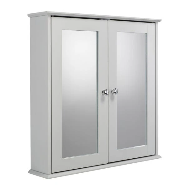 FlexiFix Ashby Wooden Double Door Cabinet, Grey 8 FlexiFix Ashby Wooden Double Door Cabinet, Grey - Image 6