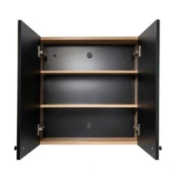 Flexi Fix Ontario Double Cabinet, Black And Teak Effect 10 Flexi Fix Ontario Double Cabinet, Black And Teak Effect -Home Luxe Studio 30908886 alt03