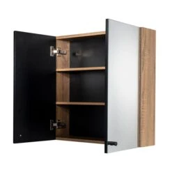 Flexi Fix Ontario Double Cabinet, Black And Teak Effect 11 Flexi Fix Ontario Double Cabinet, Black And Teak Effect -Home Luxe Studio 30908886 alt04