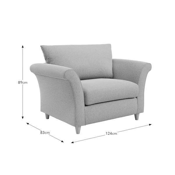 Dixie Armchair, Soft Texture Fabric 18 Dixie Armchair, Soft Texture Fabric - Image 16