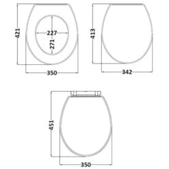 Classique Soft Close Wooden Toilet Seat 15 Classique Soft Close Wooden Toilet Seat -Home Luxe Studio 30910160 alt09