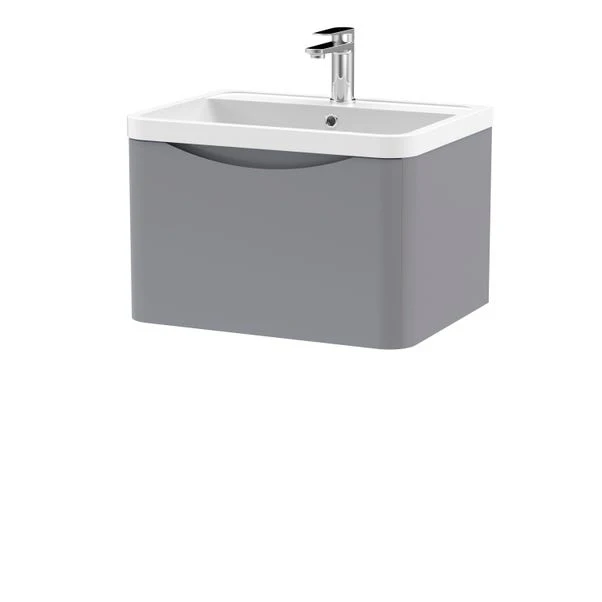 Lunar Wall Mounted 1 Drawer Vanity Unit With Polymarble Basin 17 Lunar Wall Mounted 1 Drawer Vanity Unit With Polymarble Basin - Image 15