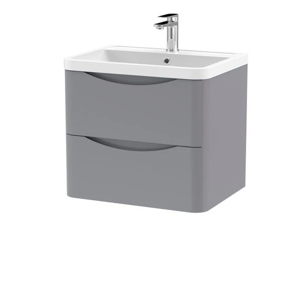 Lunar Wall Mounted 2 Drawer Vanity Unit With Polymarble Basin 20 Lunar Wall Mounted 2 Drawer Vanity Unit With Polymarble Basin - Image 18