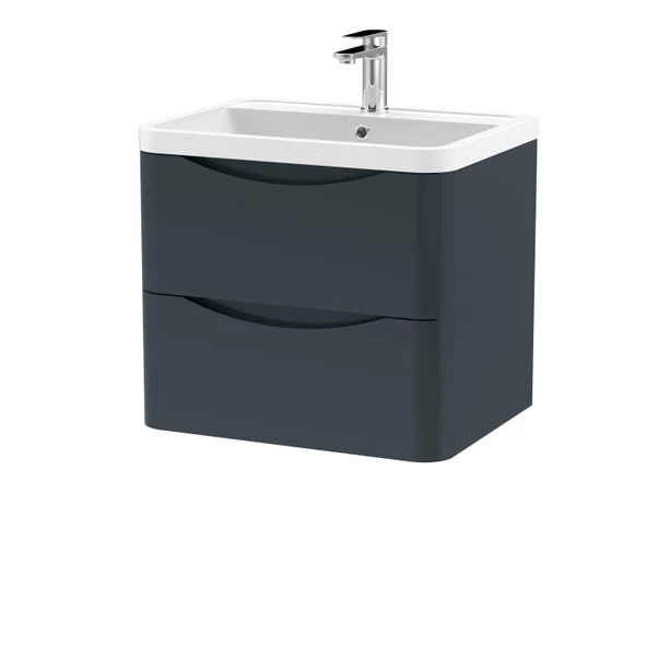 Lunar Wall Mounted 2 Drawer Vanity Unit With Polymarble Basin 14 Lunar Wall Mounted 2 Drawer Vanity Unit With Polymarble Basin - Image 12