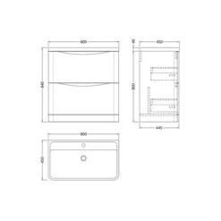 Lunar Floor Standing 2 Drawer Vanity Unit With Polymarble Basin 27 Lunar Floor Standing 2 Drawer Vanity Unit With Polymarble Basin -Home Luxe Studio 30910245 alt09