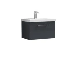 Arno Wall Mounted 1 Drawer Vanity Unit With Basin -Home Luxe Studio 30910312