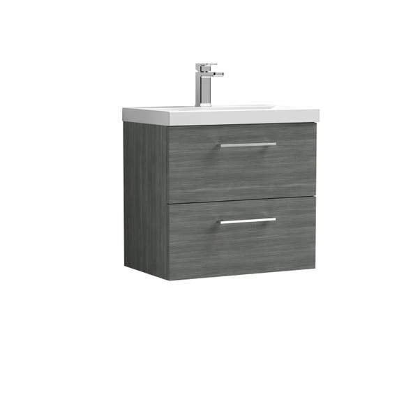 Arno Wall Mounted 2 Drawer Vanity Unit With Basin 22 Arno Wall Mounted 2 Drawer Vanity Unit With Basin - Image 20