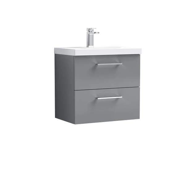 Arno Wall Mounted 2 Drawer Vanity Unit With Basin 18 Arno Wall Mounted 2 Drawer Vanity Unit With Basin - Image 16