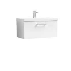 Arno Wall Mounted 1 Drawer Vanity Unit With Basin -Home Luxe Studio 30910321