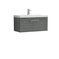 Arno Wall Mounted 1 Drawer Vanity Unit With Basin -Home Luxe Studio 30910325