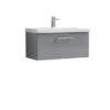 Arno Wall Mounted 1 Drawer Vanity Unit With Basin 1 Arno Wall Mounted 1 Drawer Vanity Unit With Basin -Home Luxe Studio 30910327
