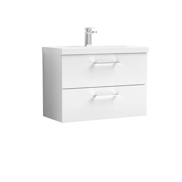 Arno Wall Mounted 2 Drawer Vanity Unit With Basin 16 Arno Wall Mounted 2 Drawer Vanity Unit With Basin - Image 14