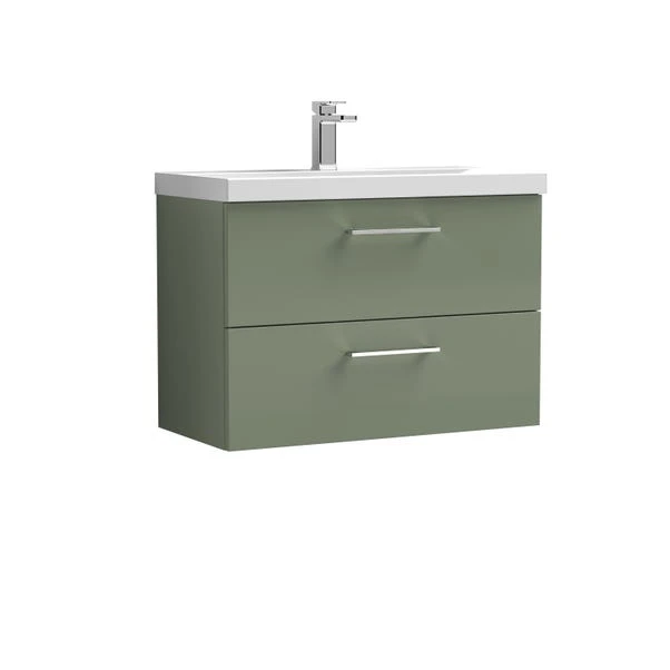 Arno Wall Mounted 2 Drawer Vanity Unit With Basin 14 Arno Wall Mounted 2 Drawer Vanity Unit With Basin - Image 12