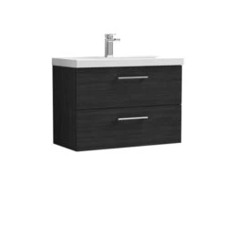 Arno Wall Mounted 2 Drawer Vanity Unit With Basin 29 Arno Wall Mounted 2 Drawer Vanity Unit With Basin -Home Luxe Studio 30910331