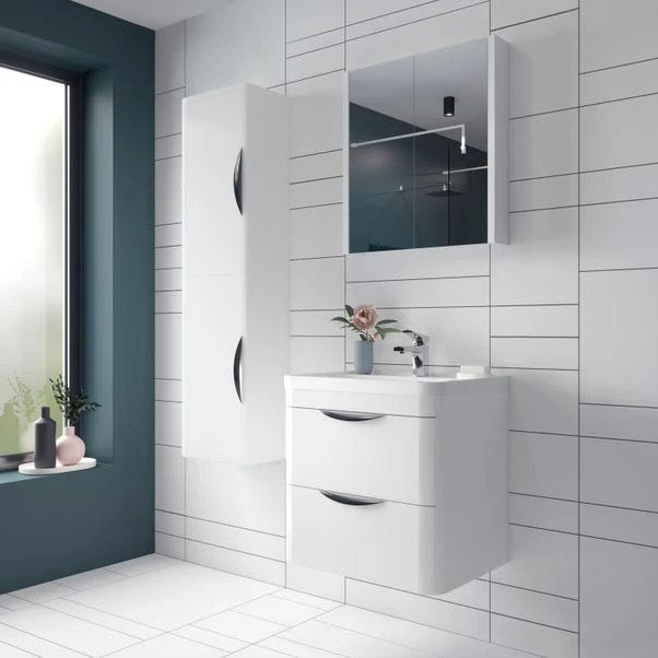 Parade Wall Mounted Vanity Unit With Polymarble Basin 6 Parade Wall Mounted Vanity Unit With Polymarble Basin - Image 4