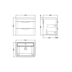 Parade Wall Mounted Vanity Unit With Ceramic Basin -Home Luxe Studio 30910339 alt09