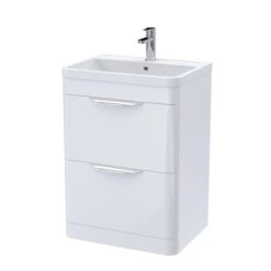 Parade Floor Standing Vanity Unit With Ceramic Basin -Home Luxe Studio 30910341