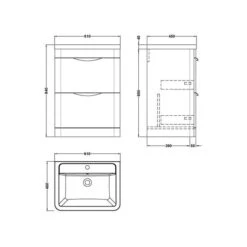 Parade Floor Standing Vanity Unit With Ceramic Basin -Home Luxe Studio 30910341 alt09