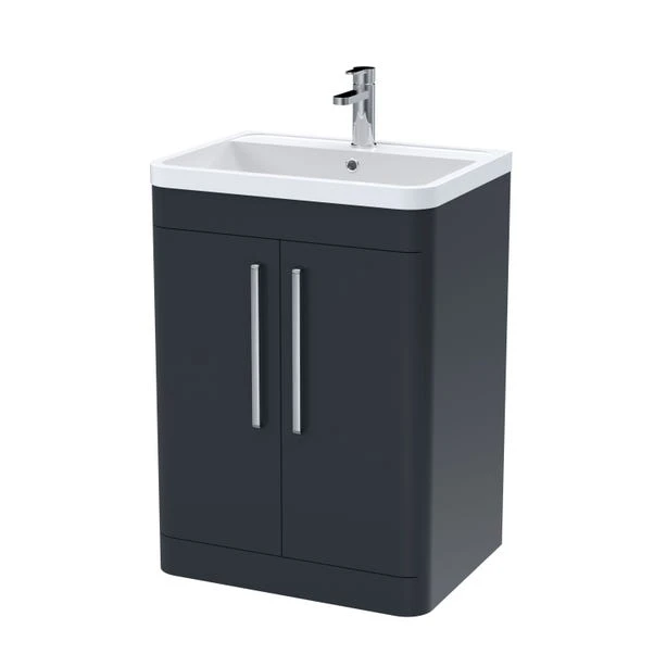 Parade Floor Standing 2 Door Vanity Unit With Polymarble Basin 3 Parade Floor Standing 2 Door Vanity Unit With Polymarble Basin