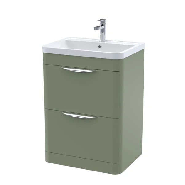 Parade Floor Standing 2 Drawer Vanity Unit With Polymarble Basin 9 Parade Floor Standing 2 Drawer Vanity Unit With Polymarble Basin - Image 7