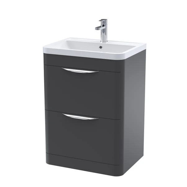 Parade Floor Standing 2 Drawer Vanity Unit With Polymarble Basin 5 Parade Floor Standing 2 Drawer Vanity Unit With Polymarble Basin - Image 3