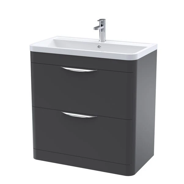 Parade Floor Standing 2 Drawer Vanity Unit With Polymarble Basin 3 Parade Floor Standing 2 Drawer Vanity Unit With Polymarble Basin