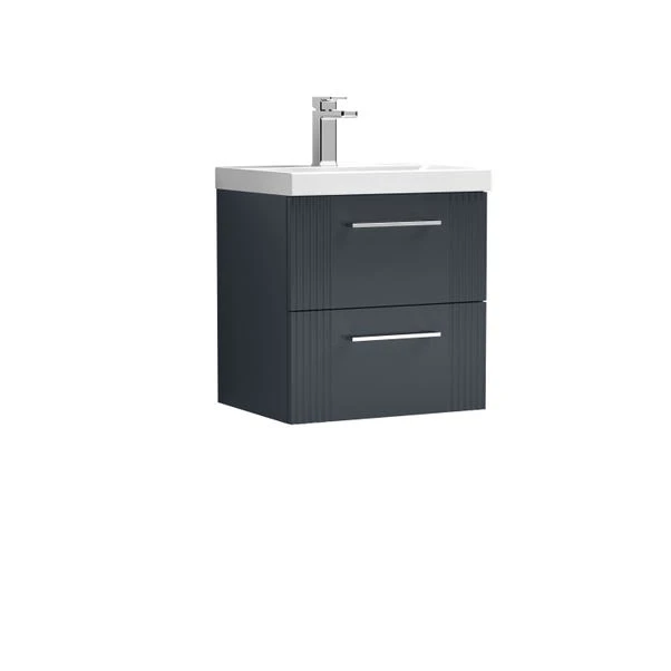Deco Wall Mounted 2 Drawer Vanity Unit With Basin 6 Deco Wall Mounted 2 Drawer Vanity Unit With Basin - Image 4
