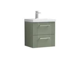 Deco Wall Mounted 2 Drawer Vanity Unit With Basin
