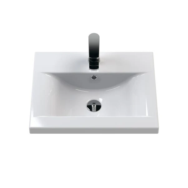 Deco Wall Mounted 2 Drawer Vanity Unit With Basin 4 Deco Wall Mounted 2 Drawer Vanity Unit With Basin - Image 2