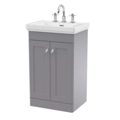 Classique Floor Standing 2 Door Vanity Unit With Basin -Home Luxe Studio 30910490