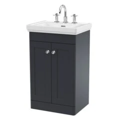 Classique Floor Standing 2 Door Vanity Unit With Basin -Home Luxe Studio 30910492