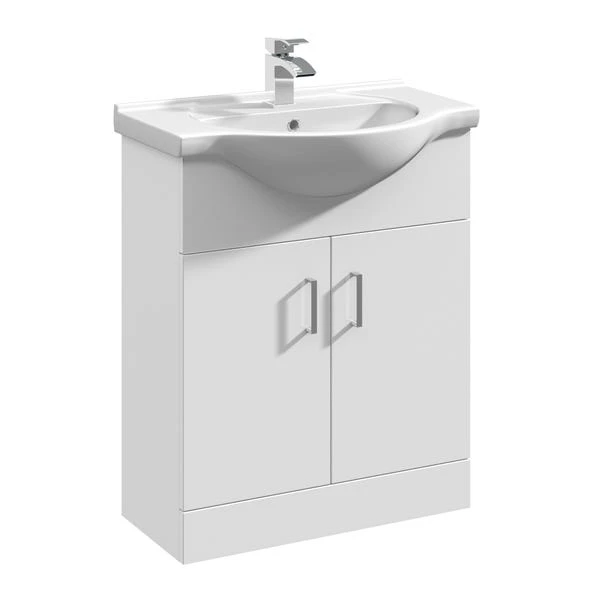 Mayford 2 Door Vanity Unit With Round Basin 3 Mayford 2 Door Vanity Unit With Round Basin