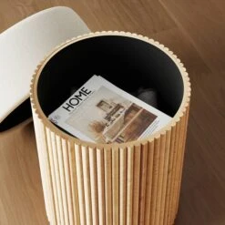 Amari Fluted Wooden Storage Footstool With Natural Flatweave Top 13 Amari Fluted Wooden Storage Footstool With Natural Flatweave Top -Home Luxe Studio 30910750 alt02