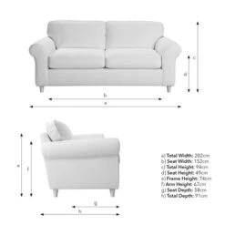 Flori Chunky Chenille 3 Seater Sofa 39 Flori Chunky Chenille 3 Seater Sofa -Home Luxe Studio 30911162 alt09